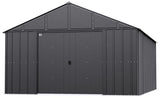 Arrow Classic Metal Shed, 12 x 17, Charcoal Arrow Shed