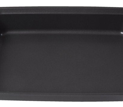 Rachael Ray Yum-o! Bakeware Oven Lovin' Nonstick Loaf Pan, 9-Inch by 5-Inch Steel Pan, Gray with Orange Handles Rachael Ray