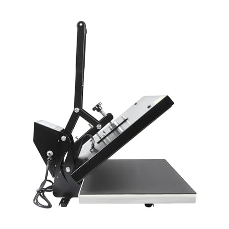 Heat Press Machine, 1400W Clamshell Digital Sublimation Printer, Digital Control Heat Transfer Machine with Adjustable Pressure & Handle for Producing Advertisements LKOBERTF