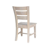 IC International Concepts Tuscany Chair, 21.3" W x 22" D x 38.2" H, Unfinished IC International Concepts