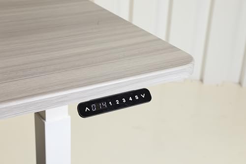 ApexDesk K Series Desk Base 3 Stage with Dual Motor Electric Adjustable Standing Desk Base Electric for Home and Office Width and Height Adjustable (White Frame only) ApexDesk