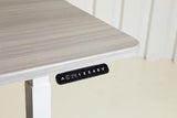 ApexDesk K Series Desk Base 3 Stage with Dual Motor Electric Adjustable Standing Desk Base Electric for Home and Office Width and Height Adjustable (White Frame only) ApexDesk