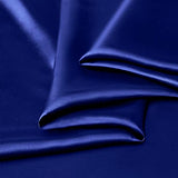Manyshofu Satin Full Sheets Set 4 Piece - Soft Silky Satin Sheets Set, Royal Blue Bed Sheets Cooling & Luxury Bedding Sheet Set(1 Fitted Sheet, 1 Flat Sheet, 2 Pillow Cases) Manyshofu
