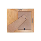 Personalized Laser Engraved Natural Alder Wood Wall/Tabletop Picture Wooden Photo 5x7 Frame - Customized with Your Text - Hockey CustomGiftsNow