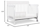 DaVinci Kalani 4-in-1 Convertible Crib in White, Greenguard Gold Certified DaVinci