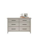 Sauder Summit Station Dresser, L: 50.91" x W: 18.15" x H: 31.85", Glacier Oak finish Sauder