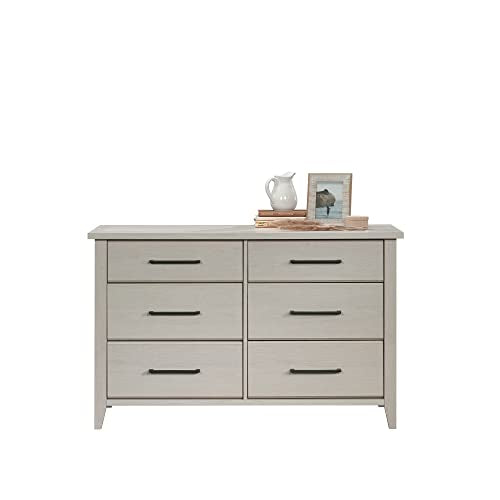 Sauder Summit Station Dresser, L: 50.91" x W: 18.15" x H: 31.85", Glacier Oak finish - WoodArtSupply