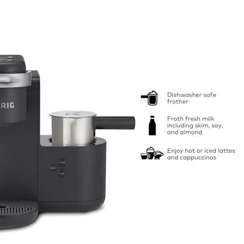 Keurig K-Cafe K-Duo Single Serve Coffee, Latte and Cappuccino Maker, Dark Charcoal Keurig