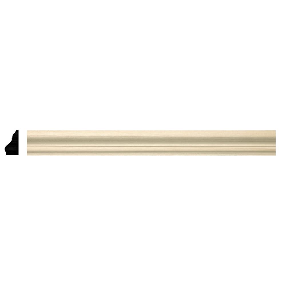 1530-4WHW Unfinished White Hardwood Shoe Moulding - WoodArtSupply