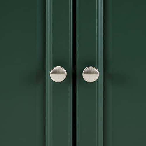 Crosley Furniture Madison Kitchen Island with Solid Wood Top and Optional Casters, Emerald Green Crosley Furniture