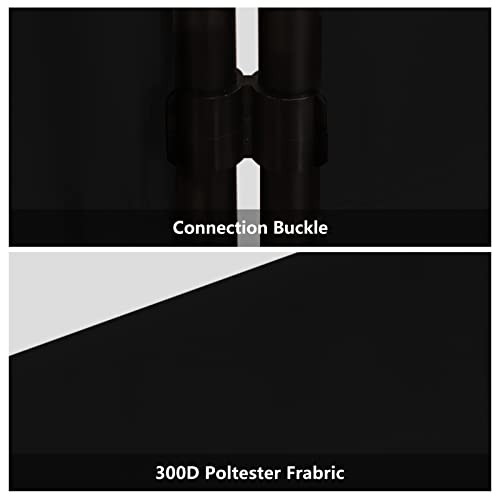 6 Panel Room Divider, Folding Privacy Screen Wall Divider for Room Separation, Freestanding Room Partitions for Home Office Dorm Decor,Black Grezone