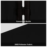6 Panel Room Divider, Folding Privacy Screen Wall Divider for Room Separation, Freestanding Room Partitions for Home Office Dorm Decor,Black Grezone
