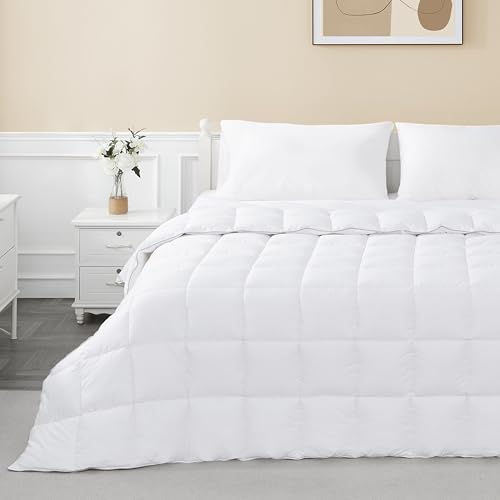 sunflower King Duvet Insert Comforter Down Alternative Filling Cotton Shell All Season Hypoallergenic Warm Breathable Noiseless Machine Washable 88"x104"with Corner Taps sunflower