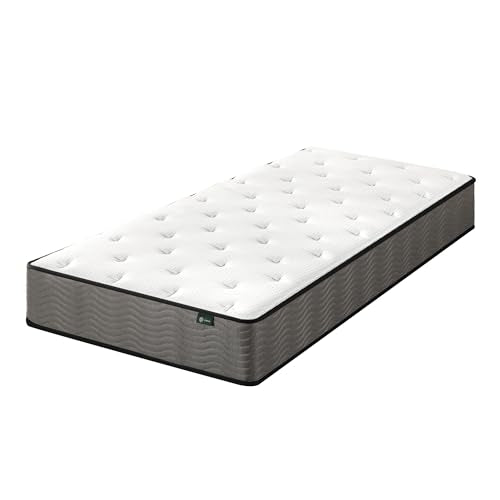 ZINUS 10 Inch True Support Hybrid Mattress [New Version], Twin, Fiberglass Free, Medium Feel, Motion Isolation, Certified Safe Foams & Fabric, Mattress in A Box Zinus