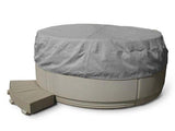 Covermates Round Hot Tub Cover - Heavy-Duty Polyester, Weather Resistant, Drawcord Hem, Outdoor Living Covers, 80DIAMETER x 14H, Ripstop Grey Covermates