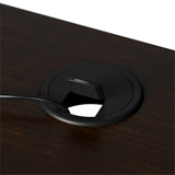 Bush Business Furniture Arrive 72W x 72D L Shaped Reception Desk with Counter and Mobile File Cabinet in Mocha Cherry Bush Furniture