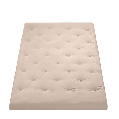ZonLi Japanese Floor Futon Mattress 4" Thicken Tatami Mat Sleeping Pad 100% High Density Foam Foldable Dormitory Pad Tatami Mattress,for Floor Lounger Adult Pillow Bed Queen Size ZonLi