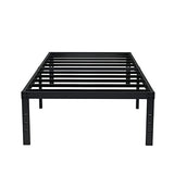 EMODA 16 Inch Platform Twin XL Bed Frames No Box Spring Needed, Heavy Duty MetalBed Frame, Noise Free, Easy Assembly, Black EMODA
