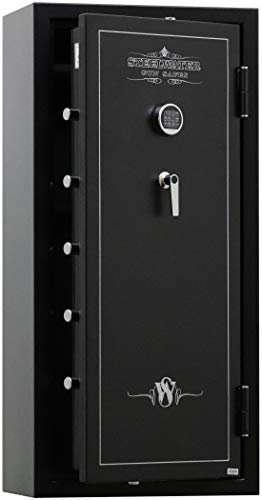 20 Long Gun Max Cap.- 1 Hr. Fire Protection Gun Safe- Blk- AMEGS5928-EMP Steelwater Gun Safes