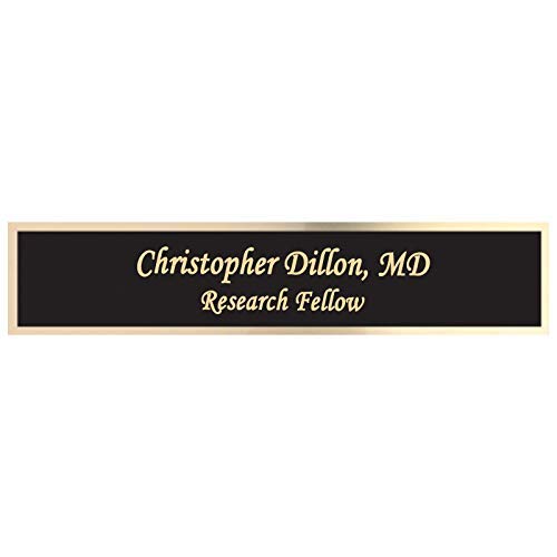 Dayspring Pens | Engraved Woodmark Rosewood Desk Wedge with Custom Name Plate and Business Card Holder. Personalized Office Gift for Business - WoodArtSupply