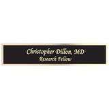 Dayspring Pens | Engraved Woodmark Rosewood Desk Wedge with Custom Name Plate and Business Card Holder. Personalized Office Gift for Business Dayspring Pens