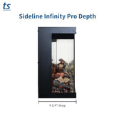 Touchstone Sideline Infinity Pro 3-Sided Smart 60" WiFi-Enabled Electric Fireplace - 80046 - Built-in - 6 Realistic Flame Colors- 13-Color Down Lighting- Crackle Sound- 1,500W Heater Touchstone