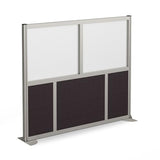 NBF Office Partition, Cubicle Wall Divider, Modern Room Separator, Free Standing Privacy Panel, 52" H x 60" W, Indoor, Espresso nbf signature series