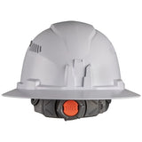 Klein Tools 60407 Hard Hat with Light, Vented Full Brim Style, Padded, Self-Wicking Odor-Resistant Sweatband, White Klein Tools