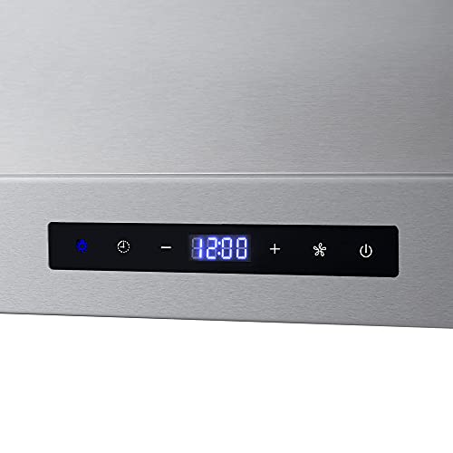 COSMO COS-63175S 30 in. Vista Collection 380 CFM Ducted Wall Mount Range Hood, Touch Controls, LED Lights, Stainless Steel COSMO