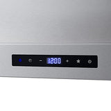 COSMO COS-63175S 30 in. Vista Collection 380 CFM Ducted Wall Mount Range Hood, Touch Controls, LED Lights, Stainless Steel COSMO