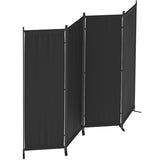Morngardo 6FT Room Divider Portable, Folding Privacy Screens, 4 Panel Room Partitions, 88" Foldable Wall Dividers, Separating for Home Office Bedroom Dorm Decor (Black) Morngardo