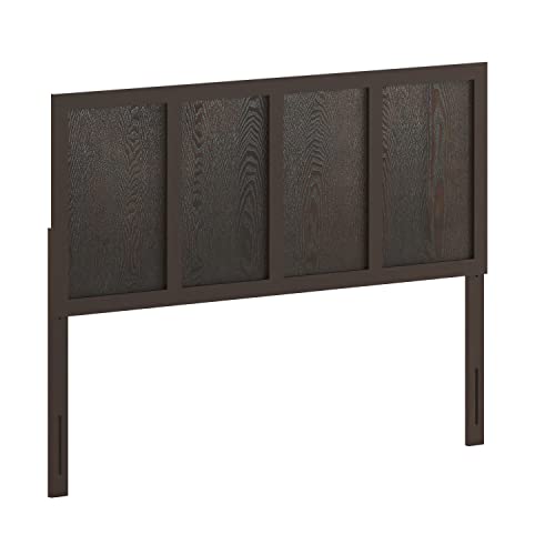 Queen Size Dark Brown Wooden Four Panel Headboard by BizChair BizChair