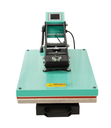 Montary 16x24 Commercial Grade Semi-Automatic 2000W High Pressure Multifunction Heat Press Machine: Boasting a Slide Out Lower Platen, Fast Heating & Infrared Positioning,Green Montary