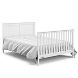 Graco Hadley 5-in-1 Convertible Crib with Drawer (White) – GREENGUARD Gold Certified, Crib with Drawer Combo, Full-Size Nursery Storage Drawer, Converts to Toddler Bed, Daybed Graco