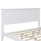 Harper & Bright Designs Classic Queen Size Platform Bed Frame with Headboard in White, Ideal for Kids, Teens, and Adults Harper & Bright Designs