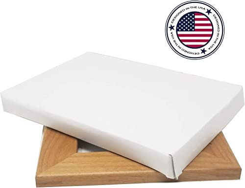 Personalized Laser Engraved Natural Alder Wood Wall/Tabletop Picture Wooden Photo 5x7 Frame - Customized with Your Text - Hockey CustomGiftsNow