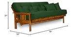 Stanford Futon Frame - Full Size, Solid Wood Nirvana Futons
