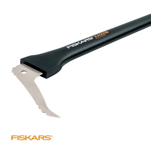 Fiskars 28" Hookaroon Saves Your Back - Lift, Drag, & Load Heavy Rounds of Firewood and Split Wood - Sharp and Lightweight Pick Tool for Logs - Pickaroon Logging Tool - Forestry Tools Fiskars