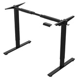 SANODESK Single Motor 2 Stage Electric Height Adjustable Standing Desk Frame Heavy Duty 176lbs Load Capacity for Home Office (Black Frame Only) SANODESK