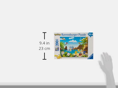 Ravensburger - Children's Puzzle - XXL 200 Piece Puzzle - Catch Them All! / Pokémon - Ages 8 and up Puzzle - Thick and Durable Cardboard - Video Game - 12840 Ravensburger