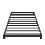 Nailsong 3 Inch Twin Bed Frames Low Profile, Twin Platform Bed Frame No Box Spring Needed, Heavy Duty Metal, Easy Assembly, Black Nailsong