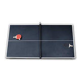 Spartan 6-ft Pool Table with Table Tennis Top - Black with Red Felt Hathaway