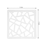 24 Pcs PVC Hanging Room Divider,Flower Carving Pattern Panels,Decorative Wall Screen Panel, Room Divider Partitions Panel Screen for Decorating Bedroom Dining Kitchen Office Studio 29 * 29cm PICKUTS