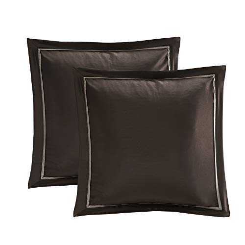 Madison Park Essentials Delaney 24-Piece Room In A Bag Comforter Set-Satin Jacquard, All Season Luxury Bedding, Sheets, decorative pillows and Curtains, Valance, King(104"x92"), Medallion Red Madison Park