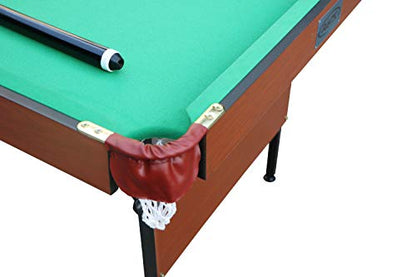 RACK Crux 55 in Folding Billiard/Pool Table (Green)-Portable and Space-Saving Entertainment! - WoodArtSupply