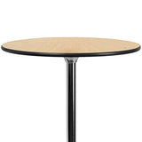 Flash Furniture Round Wood Cocktail Tables with 2 Columns, Set of 4, Natural Flash Furniture