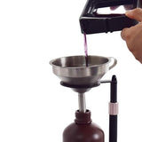 FUNGDO Resin Funnel Stand with Steel Ring Holder,Height Adjustable 3D Printer Resin Filter Strainer Stand,Hand-Free for Easy Recycling LCD/DLP/SLA/UV Photosensitive Resin (Holder+Funnel) FUNGDO