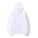 MR.R Sublimation Polyester Blanks White Hoodie Hooded Sweatshirt Cloth Unisex Style Pullover Casual Solid Color Sports Outwear Sweatshirts,XXL size MR.R