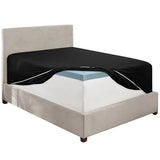 Hearth & Harbor Extra Deep Pocket California King Fitted Sheet - Fits 18 to 24 Inch Mattress – Ultra Soft 1800 Microfiber, Wrinkle-Free & Breathable – Hotel Luxury Fitted Sheet Only, Black Hearth & Harbor