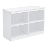 Ball & Cast Twin Size Loft Bed with Retractable Writing Desk & 4 Drawers,Wooden Bedframe W/Lateral Portable Desk & Shelves,Space Saving,Easy Assembly,Study Room Bedroom Set for Boy Girl Keens,White Ball & Cast